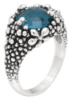 Ring Giovanni Raspini Woman Blue Ivy in Silver Cristallo 12428/16
